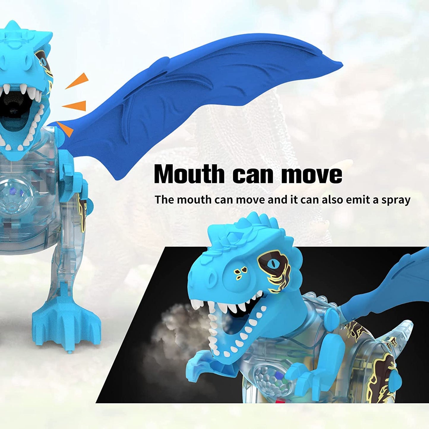 Dinosaur Toys For Kids, Jurassic World Toys, Electronic Walking Dinosaur With Spray And Lighting, Dinosaur Figures