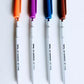 Art Pens, Marker Pen, Paint Pens, Quick Dry for Glass Painting, Craftwork  (Set of 4, Orange, Purple, Royal Blue, Chocolate)