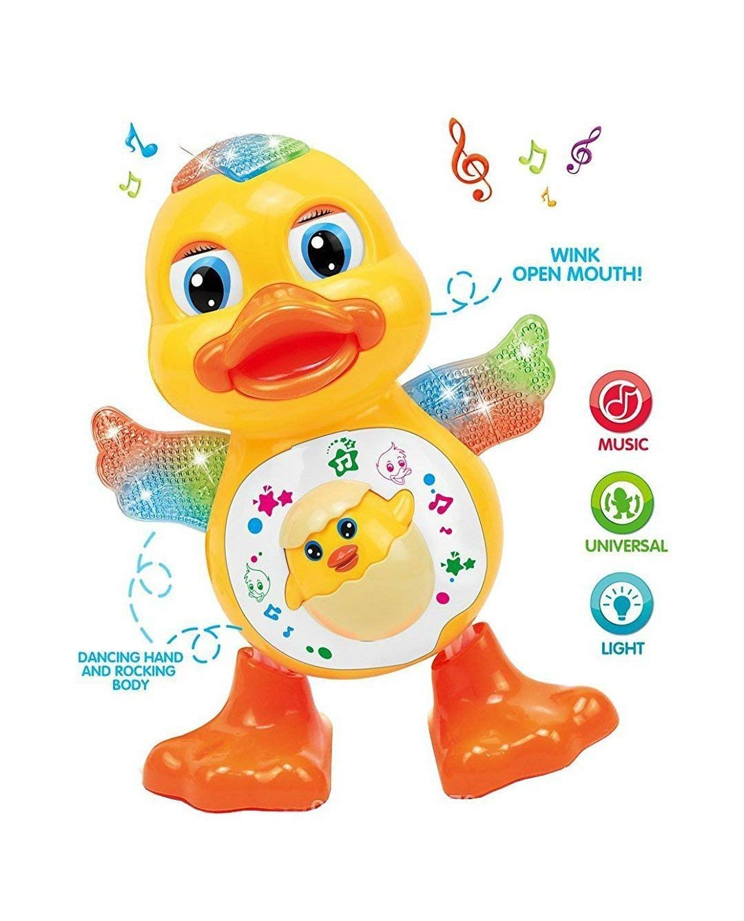 Dancing Duck Toy For Kids, Dancing Toy With Music Flashing Lights And Real Dancing Action
