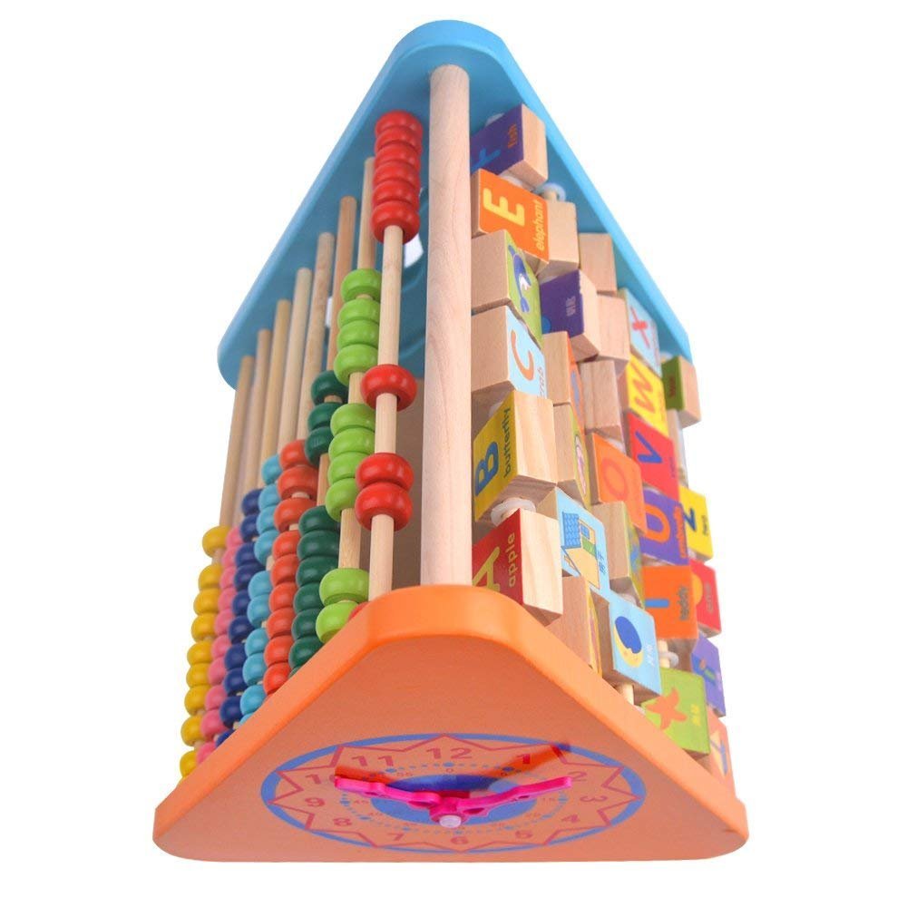 Wooden Learning Toys For Kids Eco-friendly And Non, Toxic Wooden Educational & Learning Activity Triangle Box