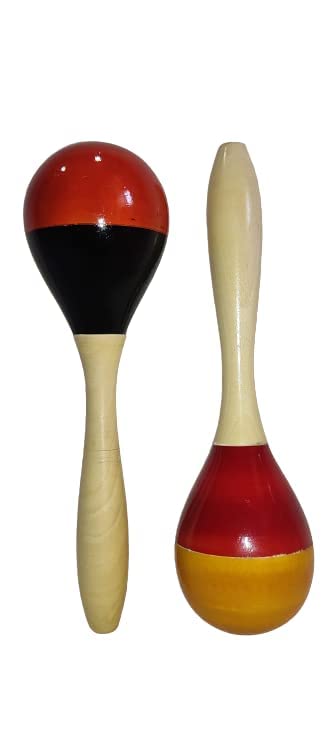 Wooden Egg Shaker Rattle , Wooden Musical Infant Toys for Kids (Make in India)