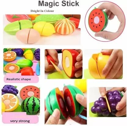 Fruit Set Basket Toy For Kids 12 Pieces. Let Your Child Learn About Different Fruits And Recognize Them.