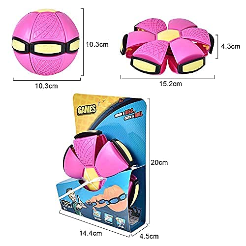 Flat Ball Disc, Phlat Ball Magic Flying Saucer Ball Flying Flat Ball P3 Disc Outdoor Toy