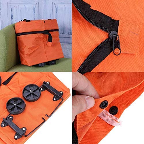 Folding Trolley Bag For Vegetables, Grocery, Travel Waterproof Trolley Bag