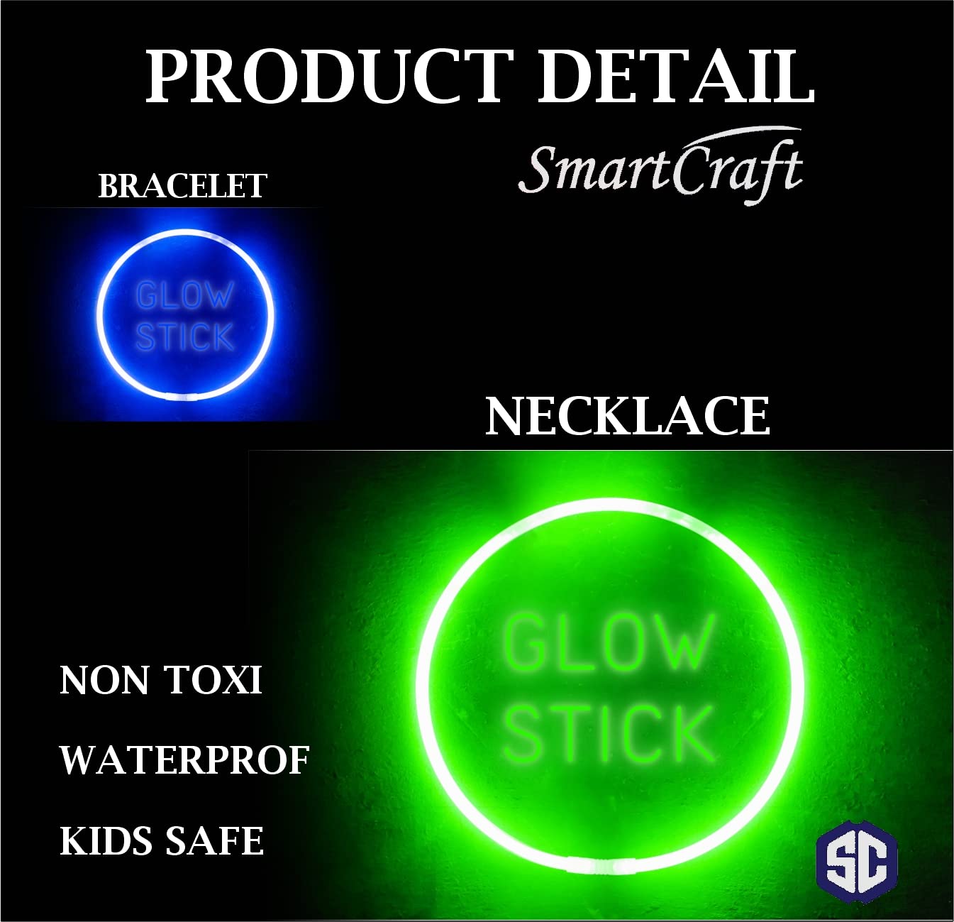 Glow Stick, Light Sticks, Glow In The Dark Sticks (Pack Of 50)