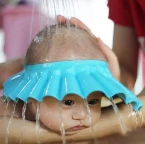 Baby Shower Cap, Adjustable Safe Soft Bathing Cap, Wash Hair For Children Baby Eye Ear Protector
