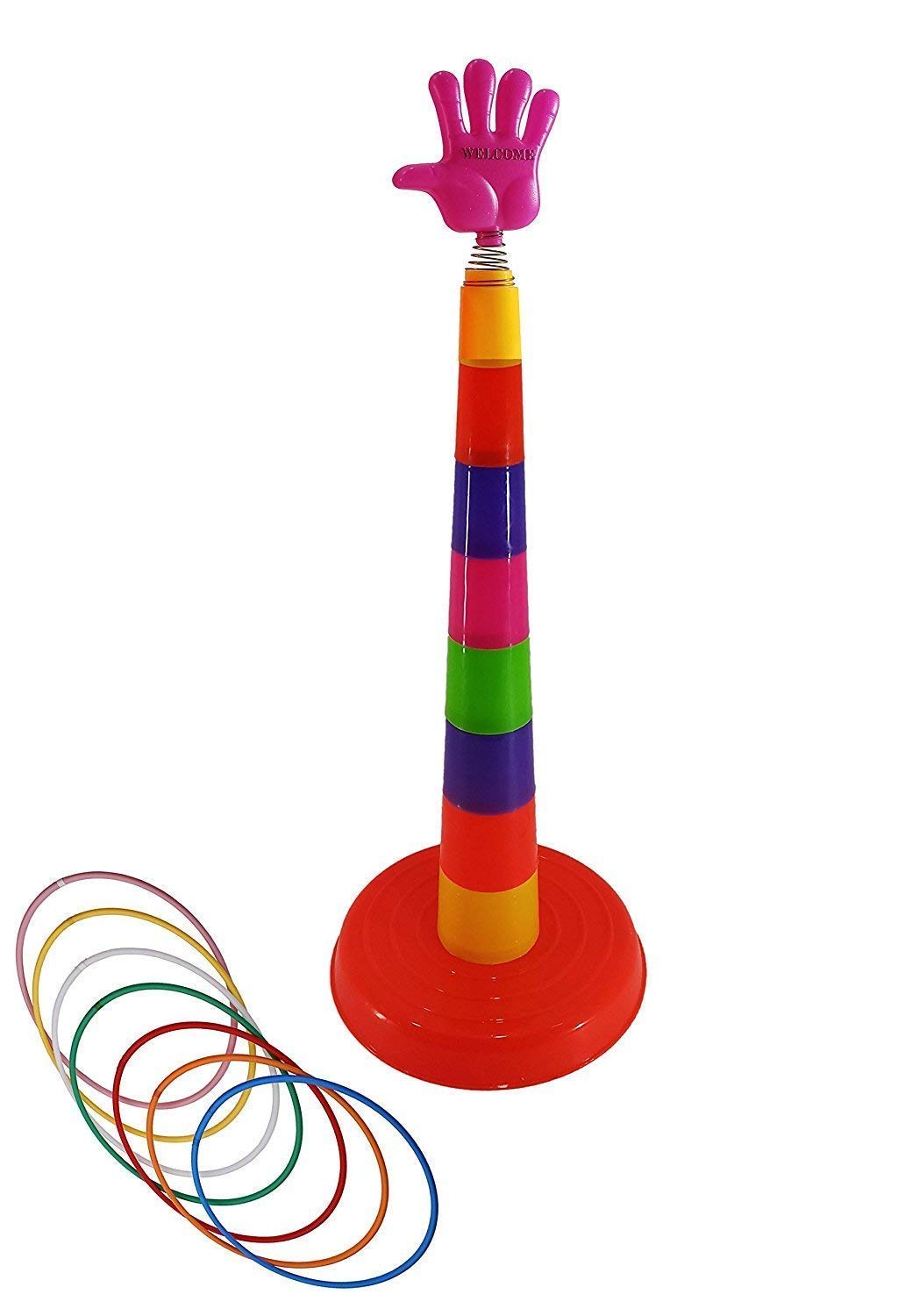 Hook And Ring Game, Ring Toss Game For Kids Ring Throw Game - Pack Of 1