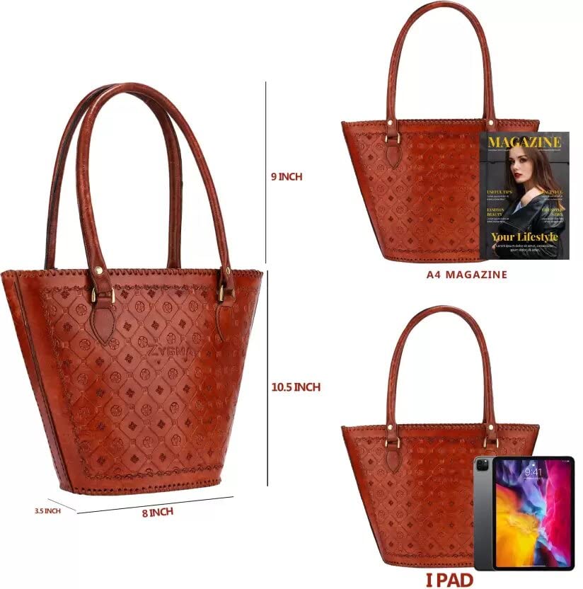 Leather Backpack, Leather Tote Bag Hand Made | Artistry Bag | Made In India(wine Color)