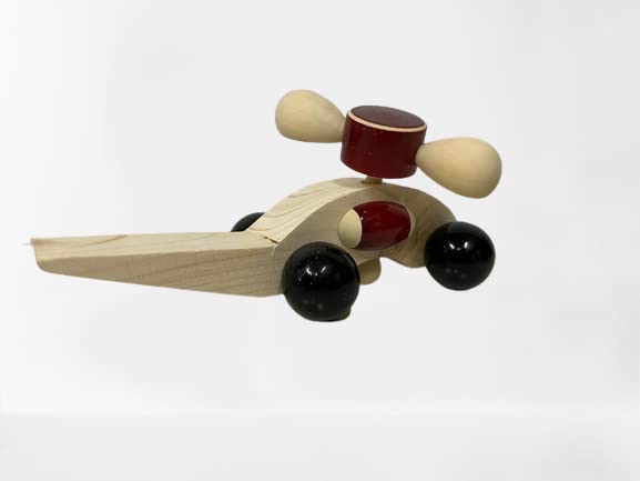 Helicopter Wood, Balsa Wood Helicopter, Handmade Wooden Helicopter- Pull Along Toy