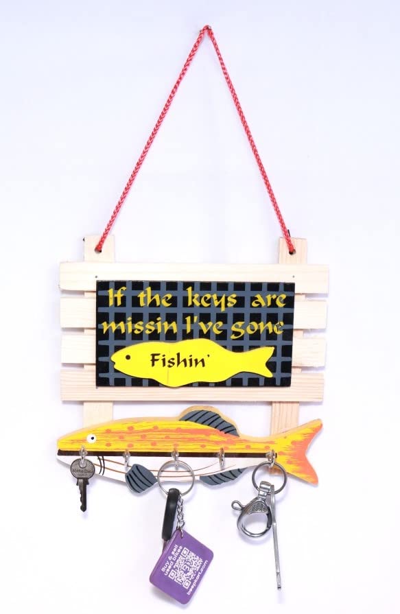 Key Holder For Wall, key Hanger, Fish Décor, Key Holder Wall Mount, Decorative Items For Home, Key Hooks For Hanging