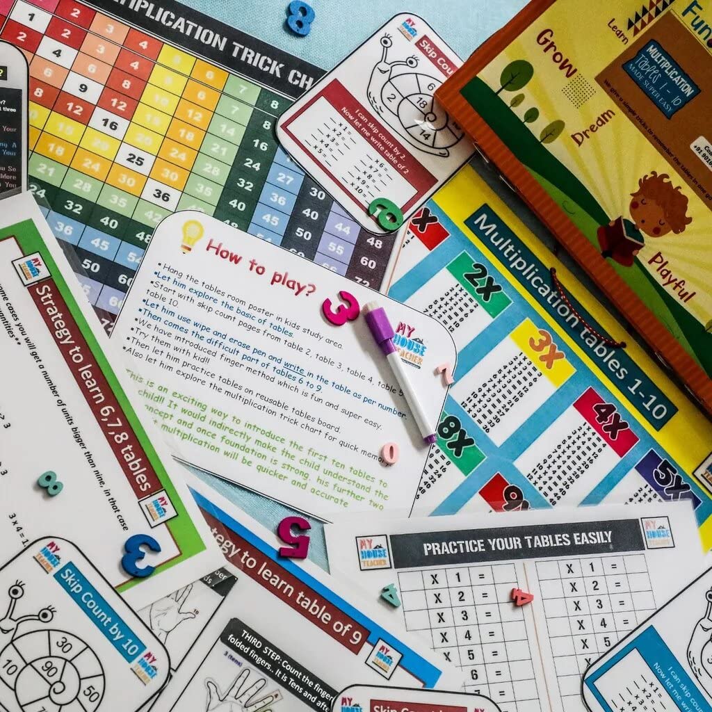 Activity kit for kids, Multiplications Made Easy Activity Kit