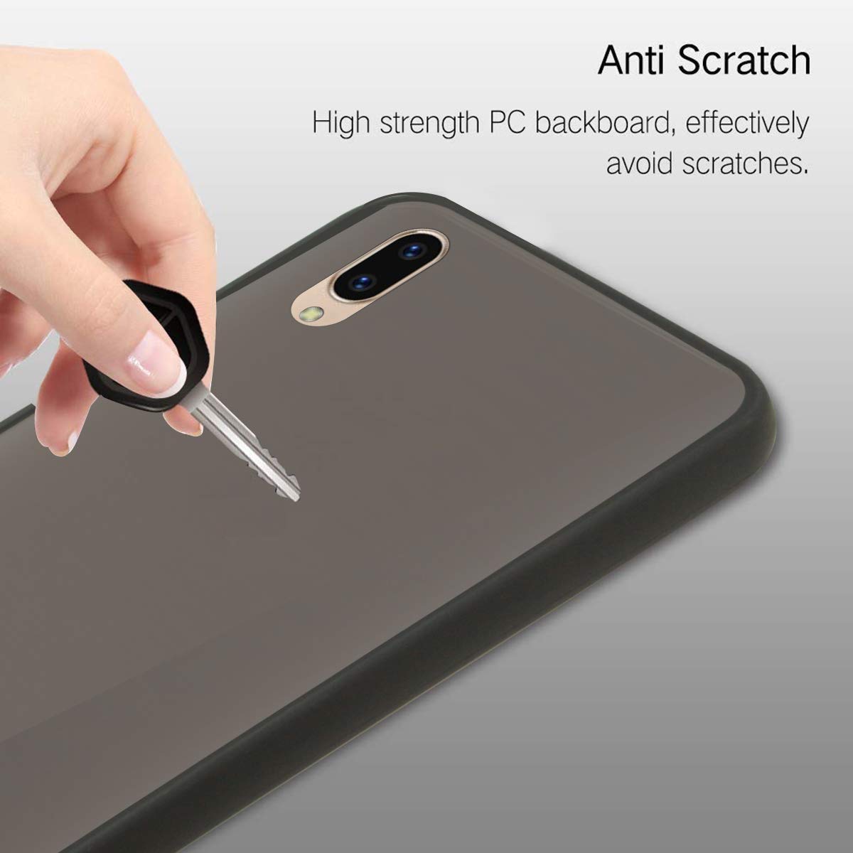 Translucent Back Case, Phone Case Cover for Oppo A74 5G