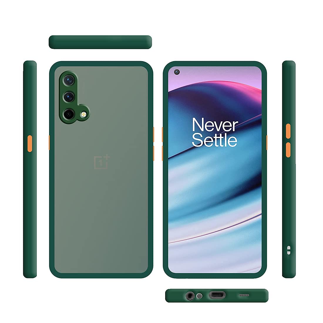Translucent Back Case, Phone Case Cover for OnePlus Nord CE 5G Matte Finish