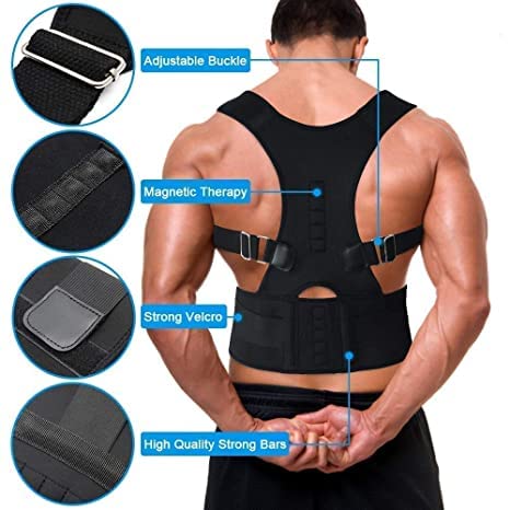 Posture Corrector Therapy, Shoulder Belt For Lower And Upper Back Pain Relief