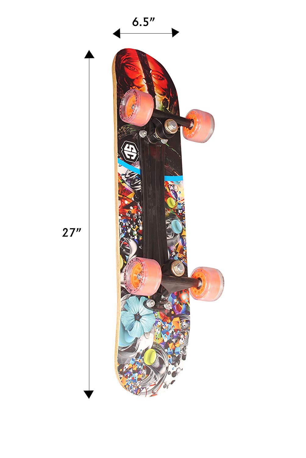 Skateboard For Kids -skating Board- Specially Designed With Grip Tape And Length Of 27" X 6.5"cm Width