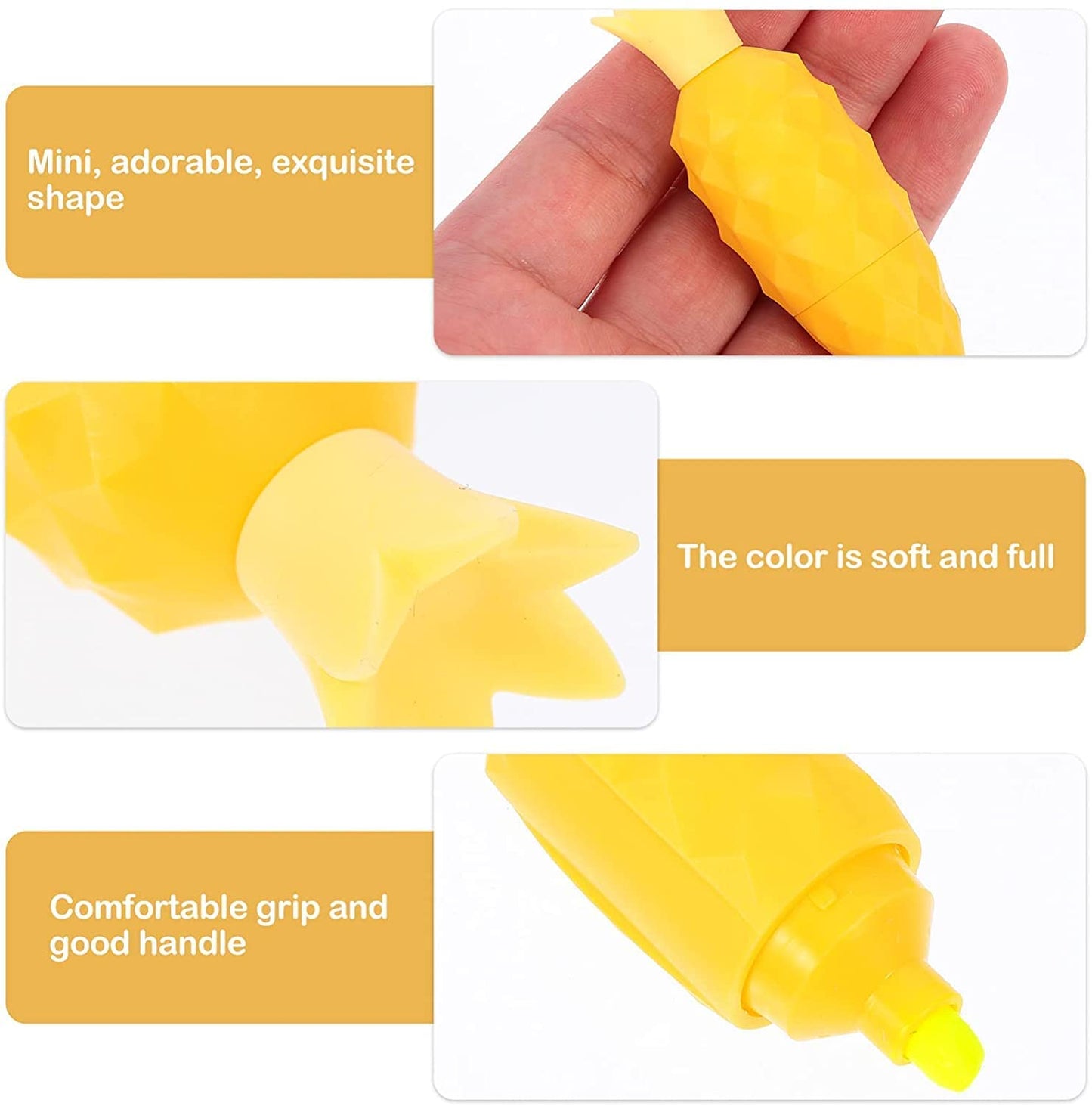 Pine Apple Highlighter Marker Pen, Highlighter Pen For Drawing, Stationery