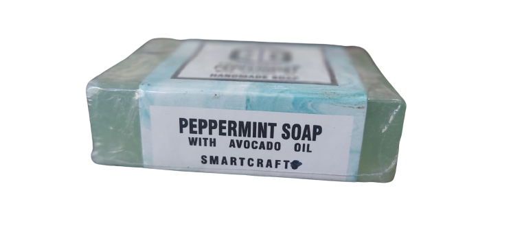 Best Bar Soap, Bubble Bath Soap, Natural Bar Soap, Herbal Soap Peppermint With Avocado Soap-100g