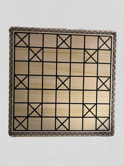 Wooden Chauka Bara Board, Pagade Dice, Board Game, India Traditional Game