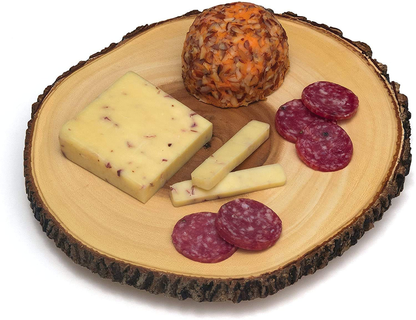 Wooden Platter With Knife, Handmade Wooden Long Platter With Handle For Serving Snacks, Starters, Salads