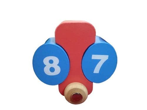 Twistable Train Set, Thomas Train, Wooden Colorful Number Train With Bright Colors