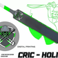 Jaspo CRIC-Holic Senior Plastic Cricket Full Size Bat with Soft Cricket Ball Combo PVC/Plastic Cricket Bat  (1.300 kg)
