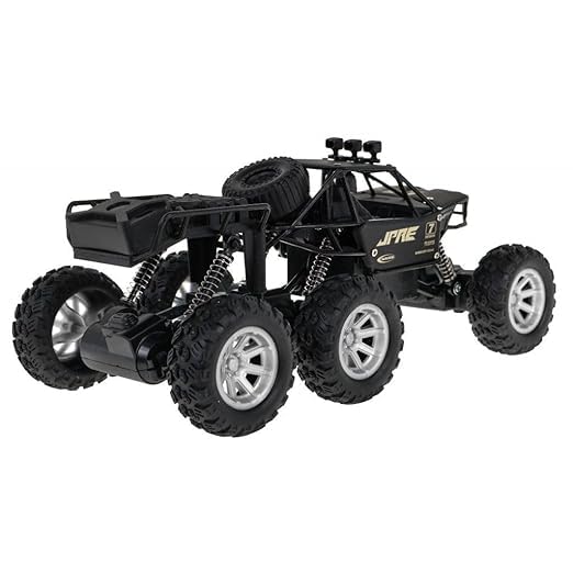 Smartcraft Rock Crawler 6 Wheel, Spray Metal Crawler 1:20 | Rechargeable Truck Remote Control Sport Smoking Sprayer Rally Off-Road Desert-Multicolor