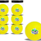 Jaspo T-20 Plus Practice Cricket Ball/Wind Balls for - Indoor & Outdoor Street & Beach Cricket Synthetic Ball  (Pack of 6, Yellow)