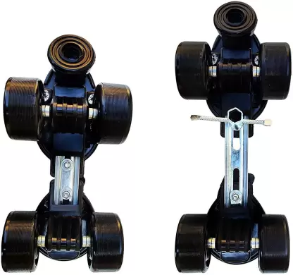 Jaspo Tenacity Adjustable Senior Roller Skates Suitable for Age Group 6-14 yrs old Quad Roller Skates - Size 6 UK  (Red)