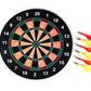 Magnetic Dartboard with 6 Soft Darts Family Indoor & Outdoor Fun Games, Dart Board Set (Multicolour)