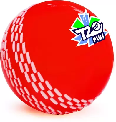 Jaspo T-20 Plus Practice Cricket /Wind Balls for Indoor & Outdoor Street Cricket Synthetic Ball  (Pack of 6, Red)