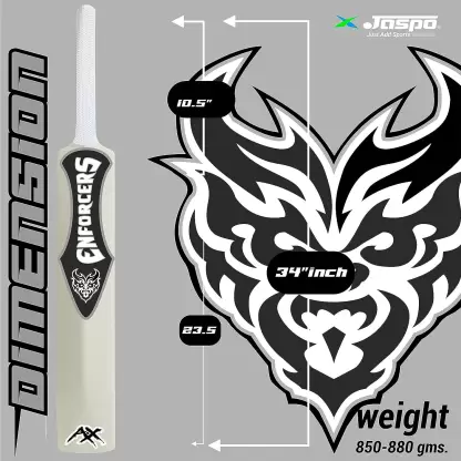 Jaspo 7 Enforcers Heavy Duty Plastic Cricket Bat Full Size PVC/Plastic Cricket Bat  (850-880 g)