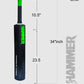 Jaspo Hammer Heavy Duty Plastic Cricket Bat,Full Size (34” X 4.5”inches) Premium PVC/Plastic Cricket Bat  (850-880 g)