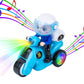 Bike Tricycle Toy Bump Go Scooter Toy,  4d Flashing Effects Music Motorcycle With Lights, 360 Rotation Movement