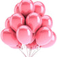 Decorative Balloons For Party, Metallic Balloons, Part Balloons- Pack Of 100 (Pink)