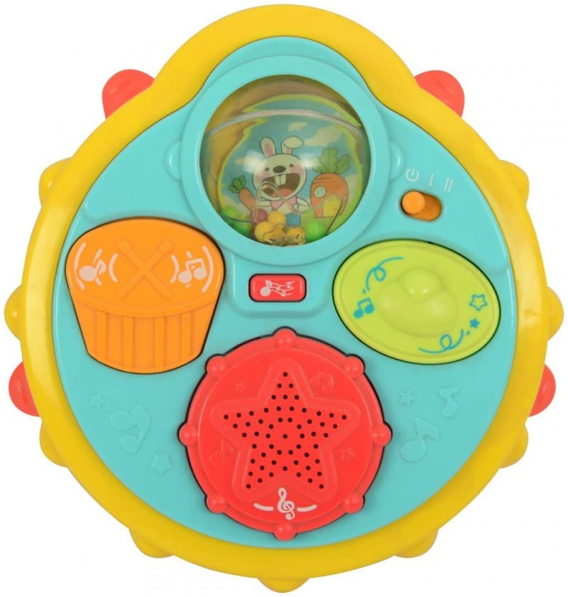 Drum Set, Hang Drum, Drum Pad, Toy Music Paradise Drums With Music, Light And Rotating Rattle Touch Drum