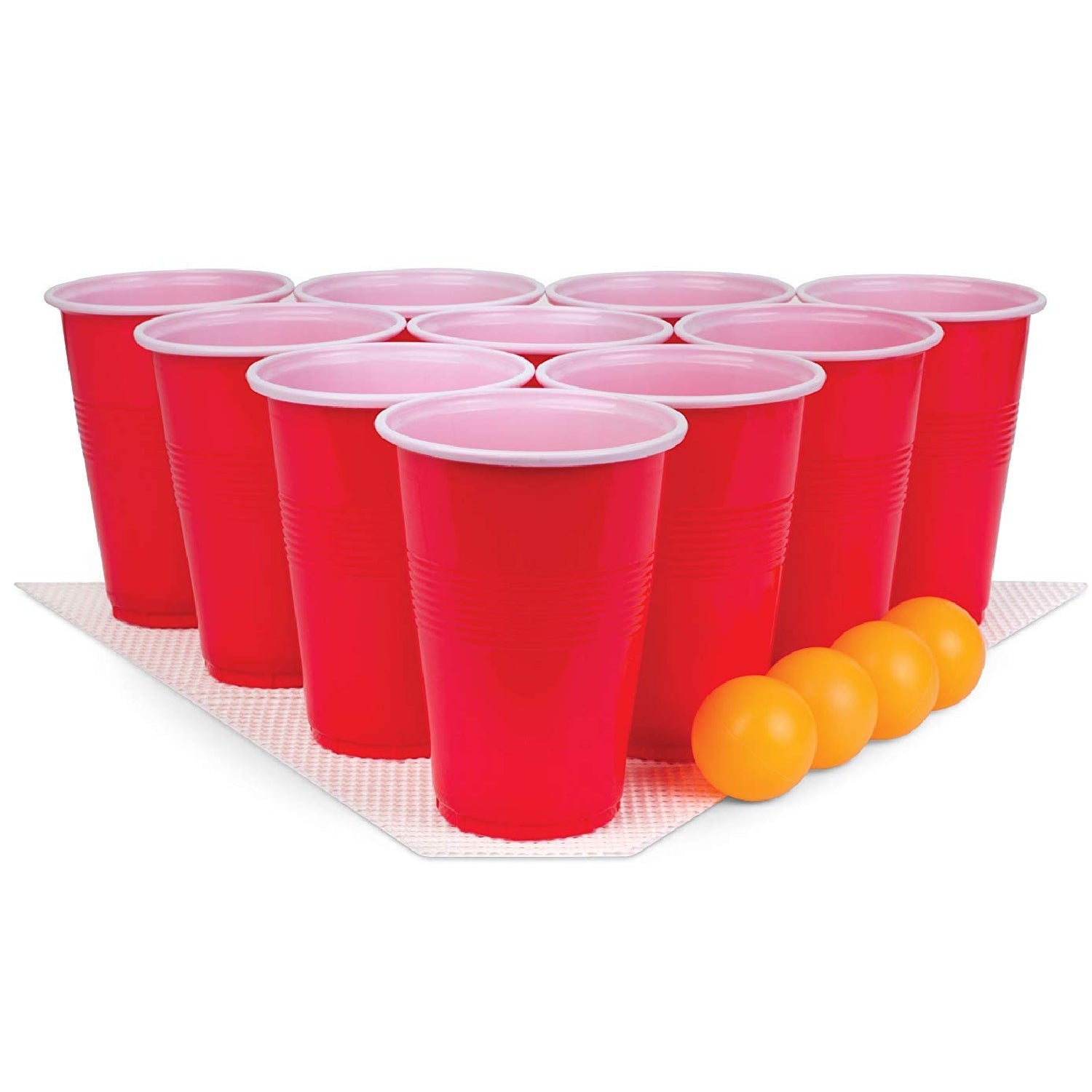 Beer Pong Cups, Balls Set, Giant Pong Game Set, With 12 Cups 2 Pong Ba