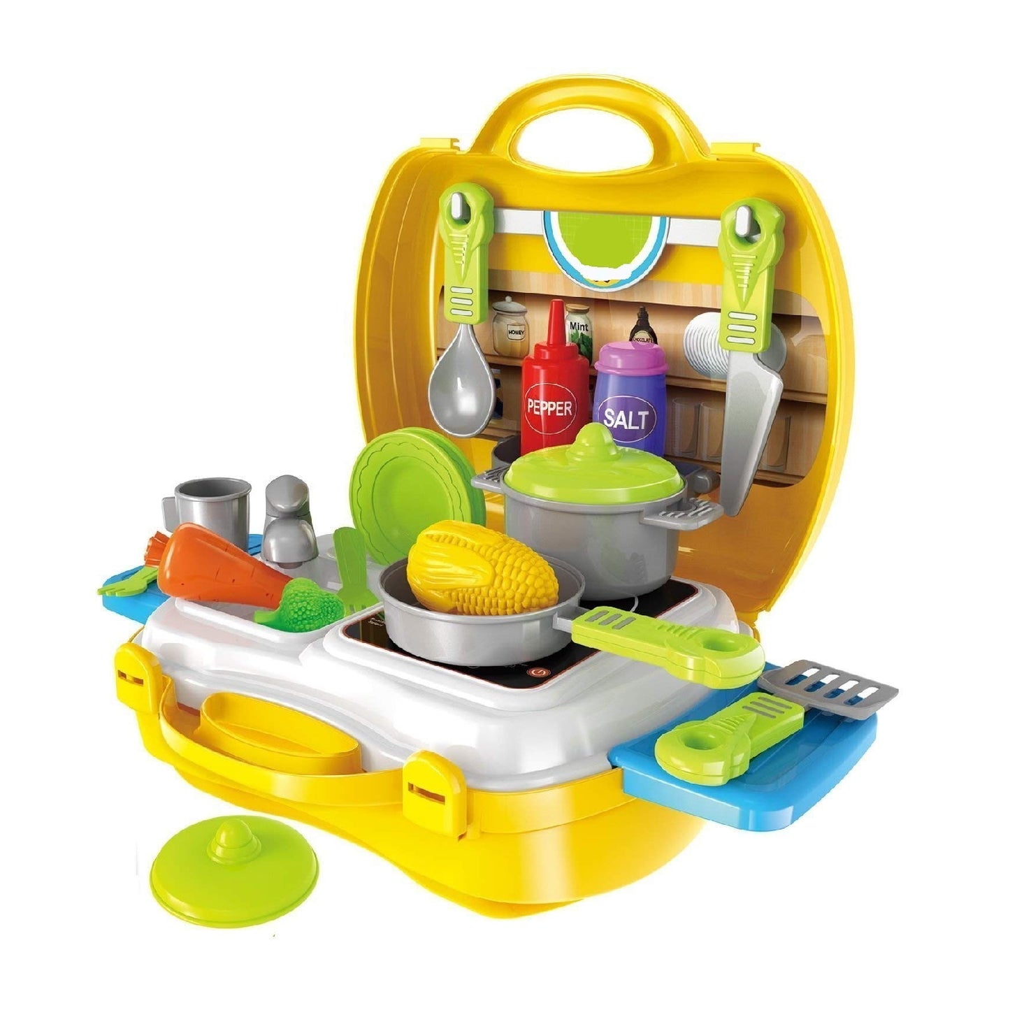 Kitchen Set for Kids | Kitchen Cooking Suitcase Set | Kitchen set for Girls & boys | 27 pieces