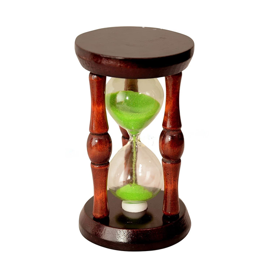 Sand Clock, 60 Min Wooden Sand Timer, Wood Base & Pink Sand Best For Home And Office Decor