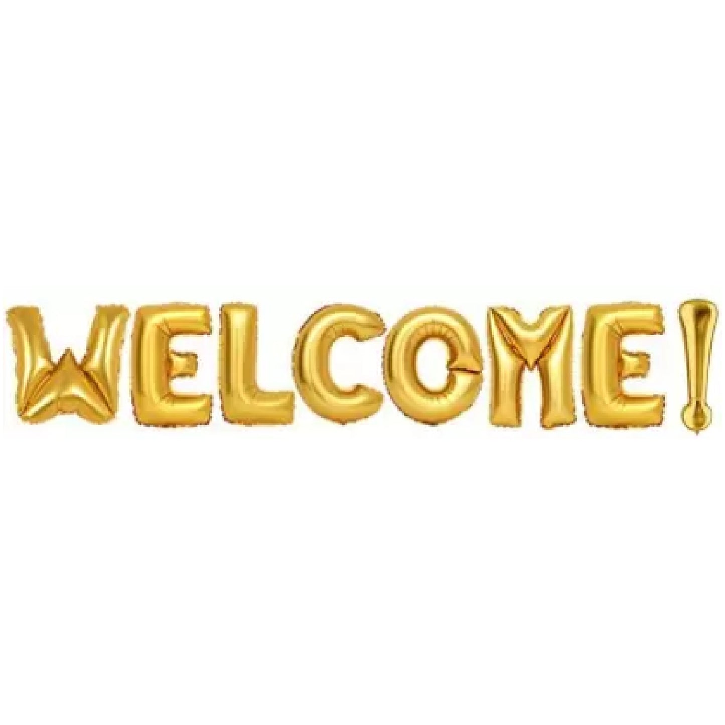 Foil Balloon Decoration, Gold Letter Balloons, Solid Welcome Foil Balloon, Birthday Decoration (gold, Pack Of 1)
