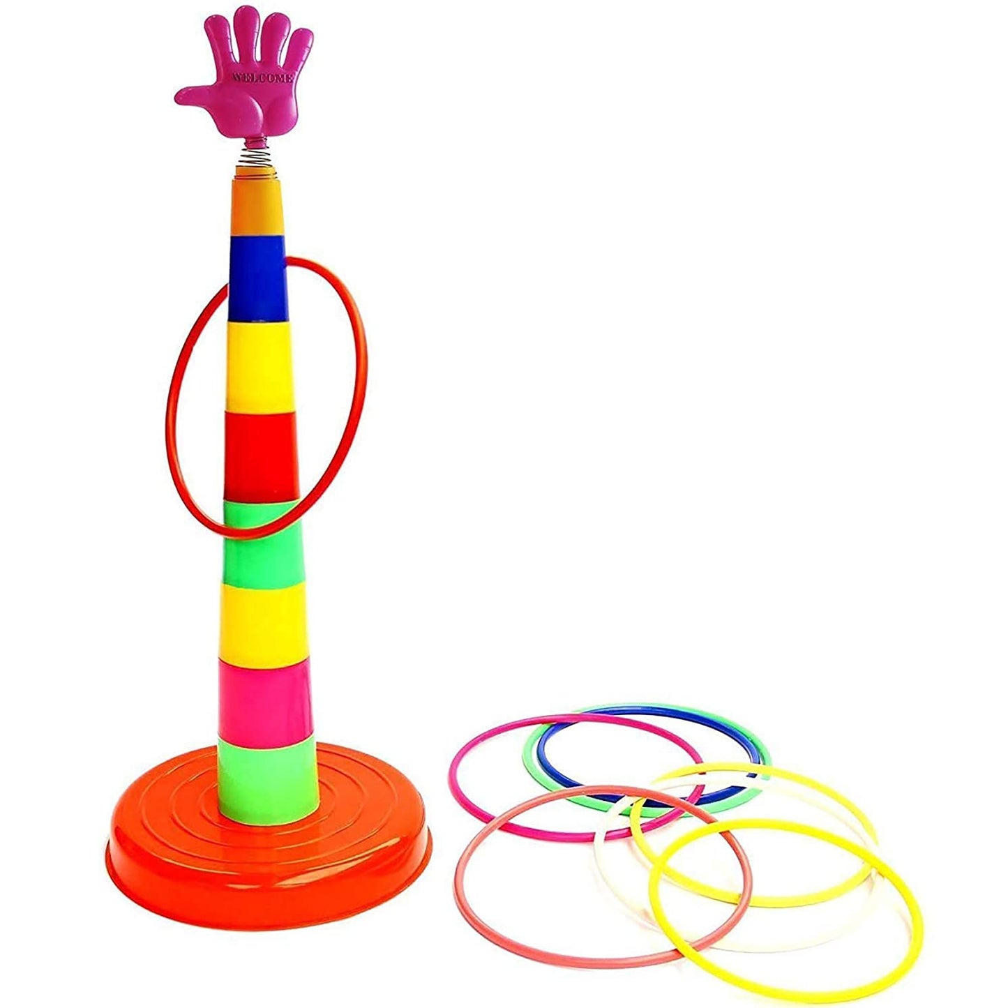 Hook And Ring Game, Ring Toss Game For Kids Ring Throw Game - Pack Of 1