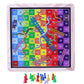 Smartcraft Magnetic Ludo Snakes & Ladders Wooden Board Game Two Game Set in One Board Fun Game for Kids & Adults