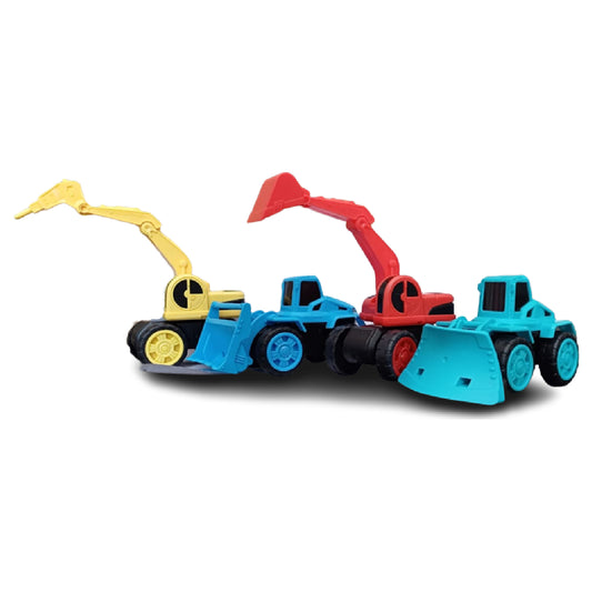 Construction Trucks, Excavator Toy, Truck Construction Cars, Pull Back Toy Cars Playset