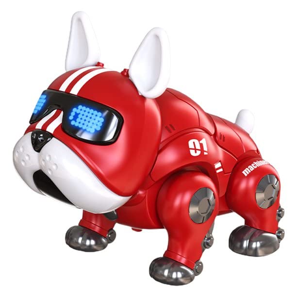 Puppy Toys, Robot Dog, Kids Battery Operated Robot Smart Intelligent Lovely Dog With Demo & Blinking Eyes Dog With Flashlight