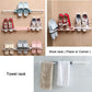 Shoe Cabinet, Shoe Organizer, 3-in-1 Plastic Folding Shoe Rack Organizer With Wall Mounted, Shoe Holder