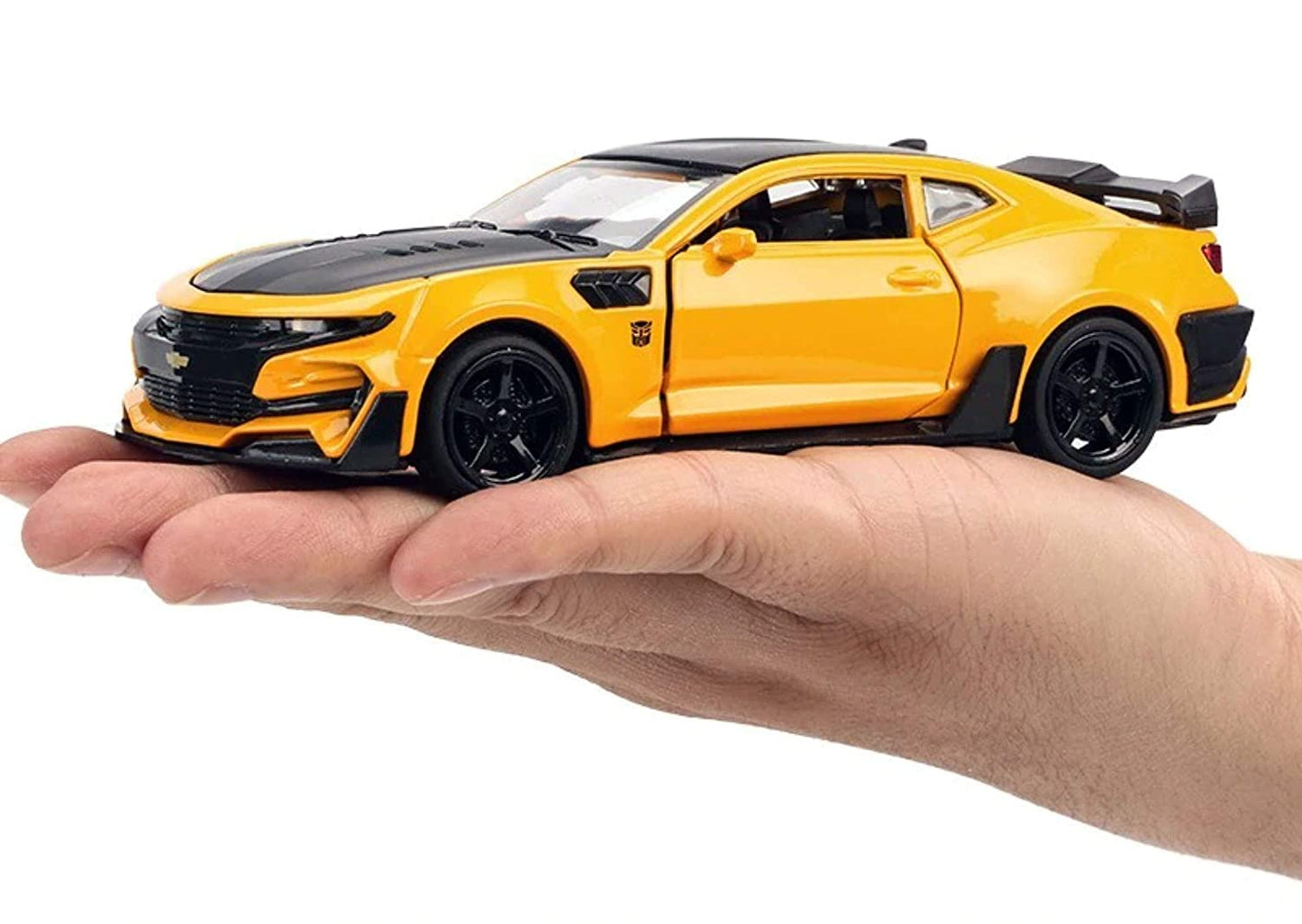 Showpiece For Living Room, Show Piece Gift, Die Cast Metal Body Chevrolet Camaro Pull Back Car (yellow)