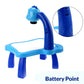 Study Table For Kids, 3 In 1 Kids Painting Drawing Activity Kit Table (blue) Projector Table