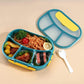 Tiffin Box, Bento Lunch Box With Bright Coloured, Smooth Finish, Large Size Compartmented