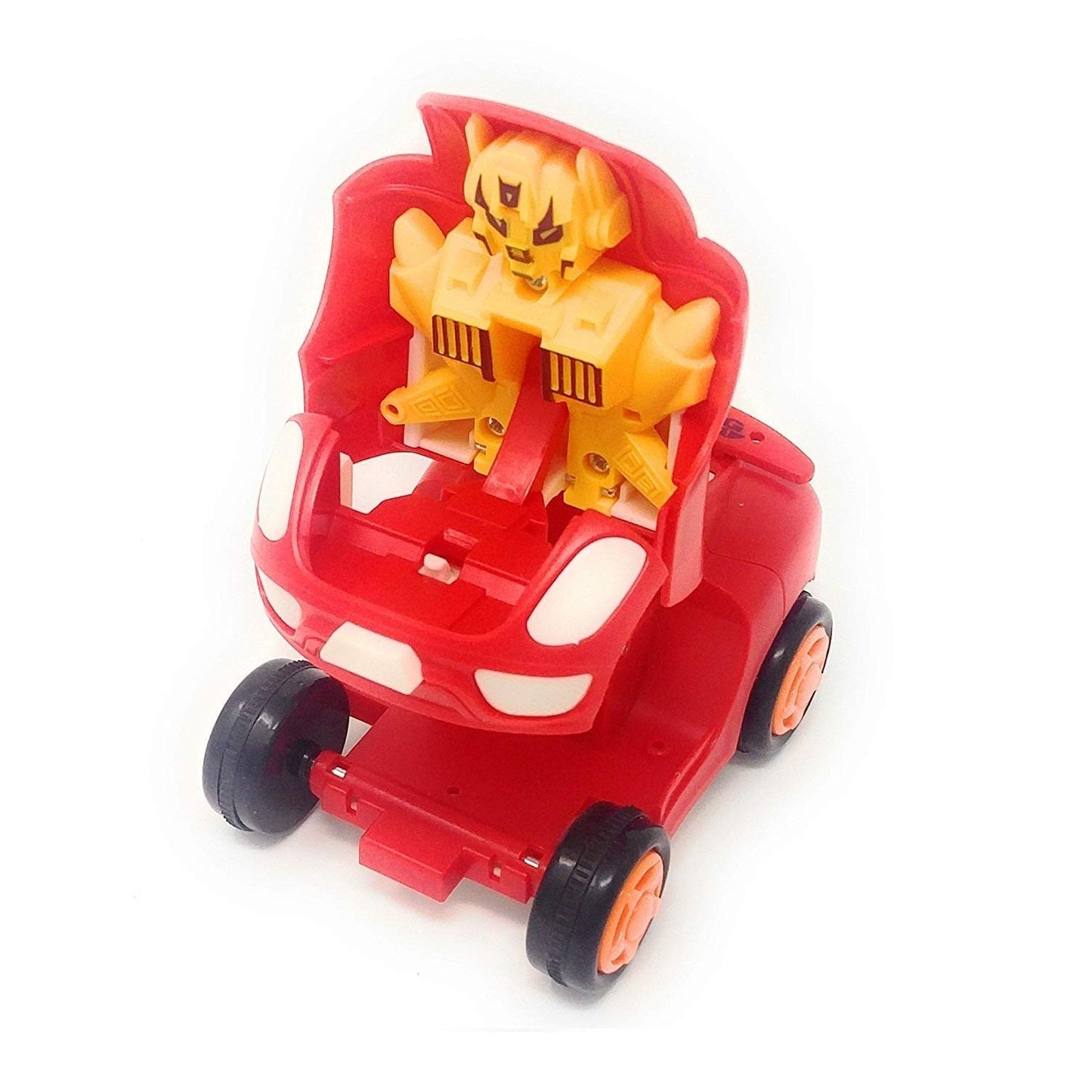 Transformer Robot Car Toys For Kids 360° Rotation, Friction Powered Car Toys Vehicle Playset For Kids, Push & Go Toys Racing Cars
