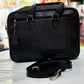 Smartcraft Laptop shoulder premium leather bag -Laptop and Tablet Sleeve, Detachable Strap,Office laptop Bag For Men and Women