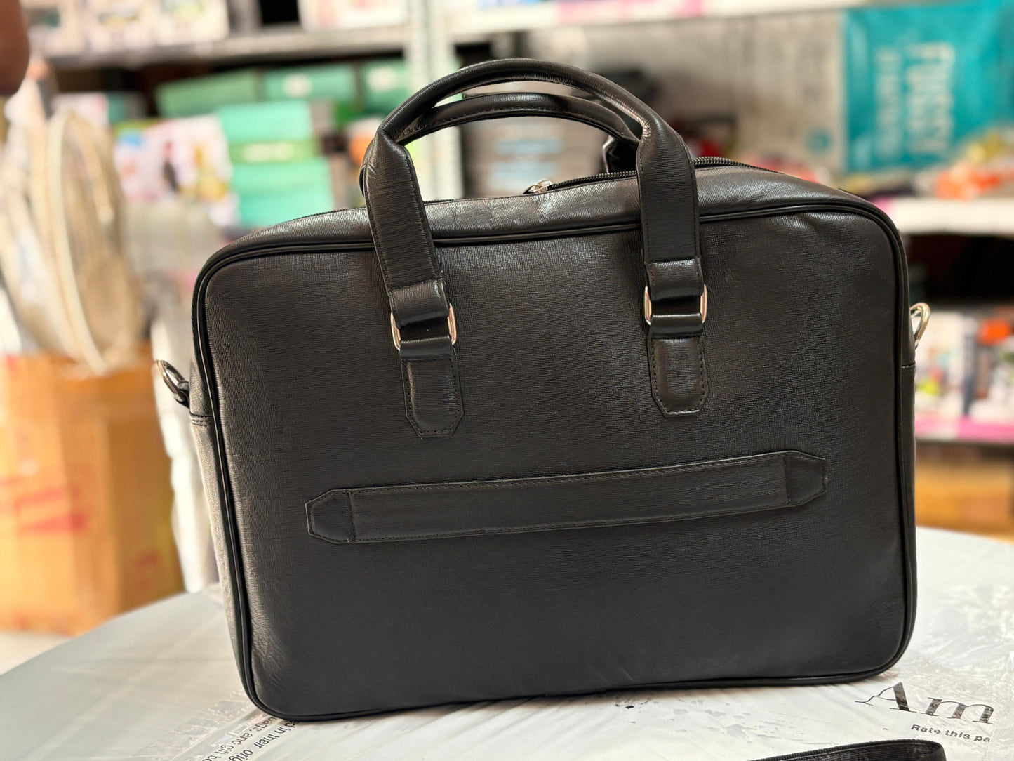 Smartcraft Laptop shoulder premium leather bag -Laptop and Tablet Sleeve, Detachable Strap,Office laptop Bag For Men and Women